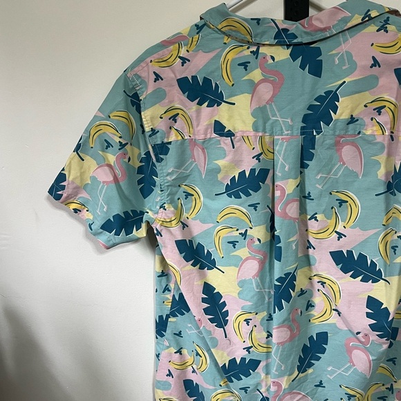 Party Pants Imperfection Flamingo Beach Shirt Sz Med - Picture 7 of 11